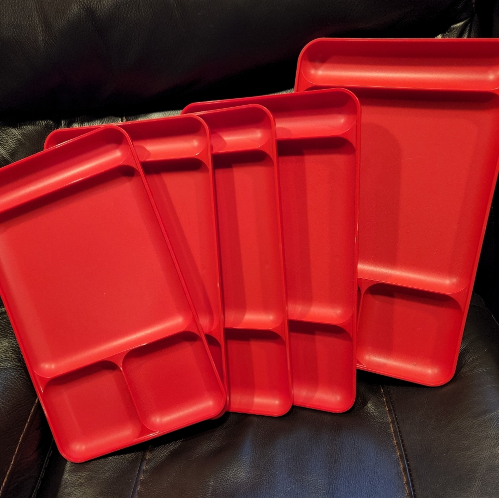 Tupperware serving trays